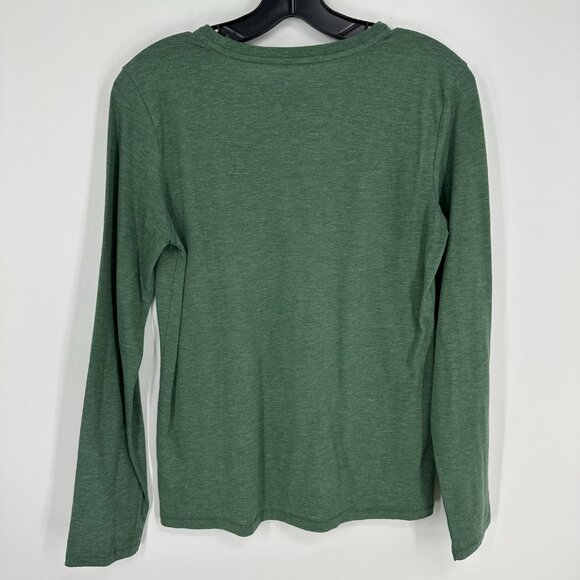 3/$25 Life is Good Long Sleeve Popover Top S Green Shirt - Picture 2 of 7